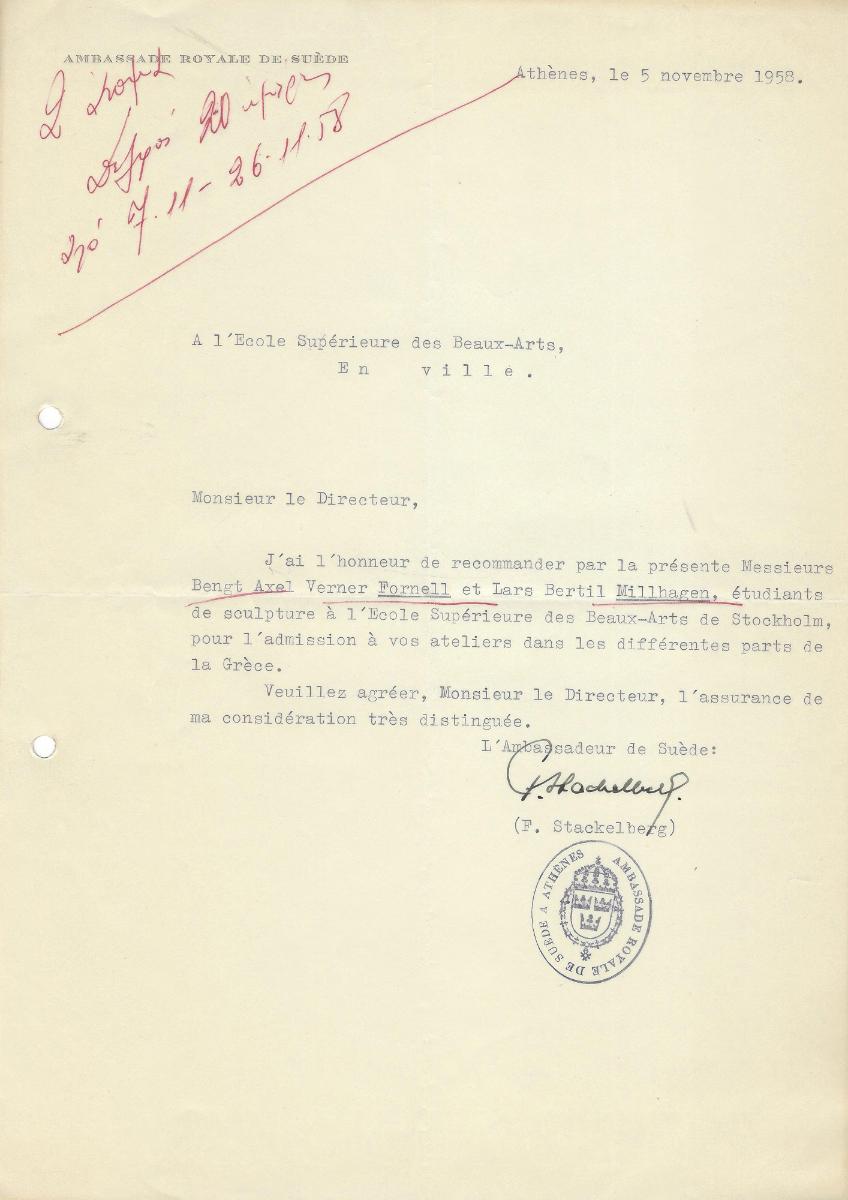 Application for residence of students of the Stockholm Academy of Fine Arts at Delphi station