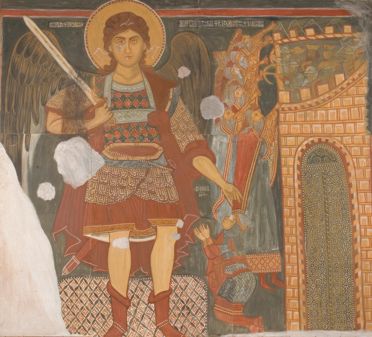Archangel Michael helps in the capture of Jericho